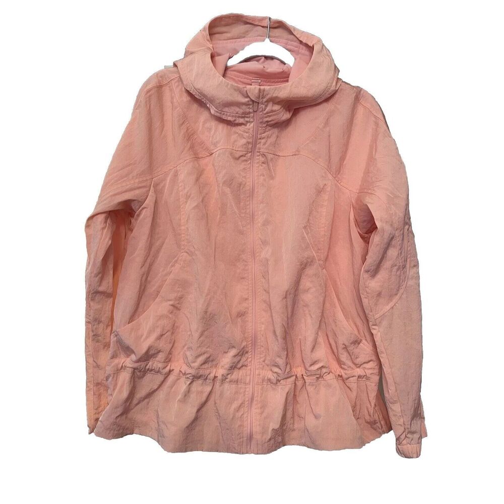 LULULEMON Ready to Go Jacket Dew Pink Water Repellent Size 12 MINT CONDITION